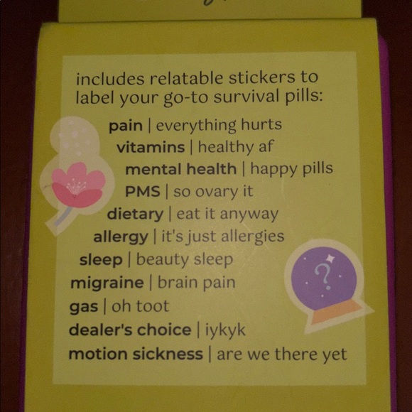 Crush everything’s fine pill/vitamin organizer case - Picture 4 of 4